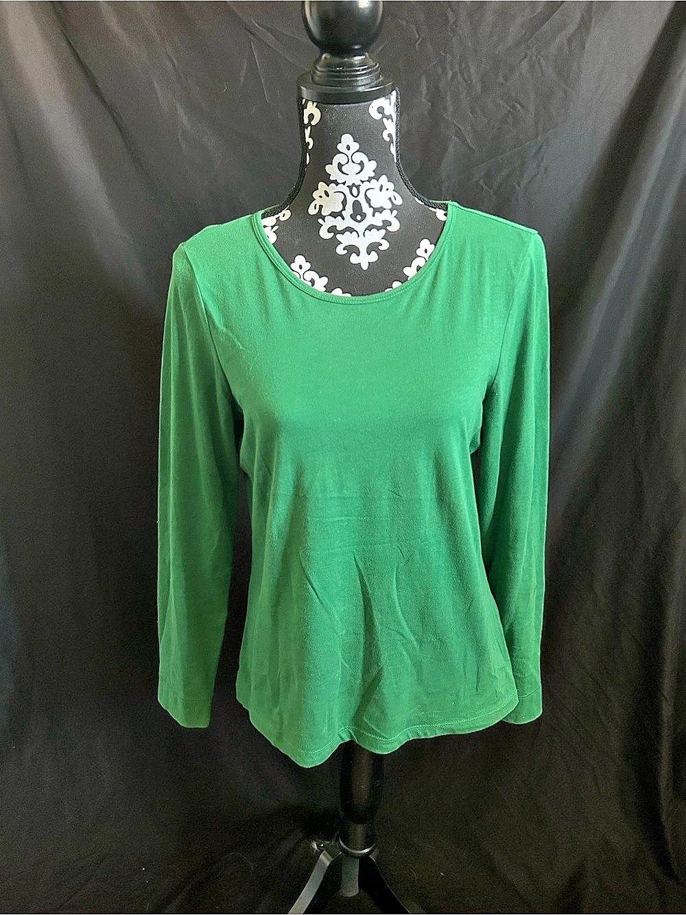 L.L.Bean Long Sleeve Top in Green Small Like New